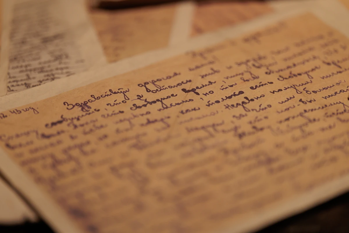 An old handwritten recipe card in blue ink
